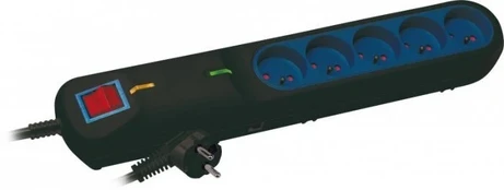 Lestar LF 2001A Surge Protector Power Strip, 3 Outlets, 3 m, black