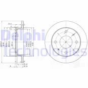 Stabdžių diskas DELPHI BG3618 kaina