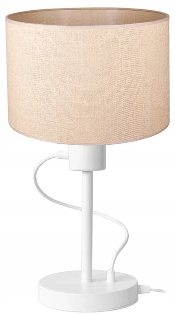 Modernus stalinė naktinė lempa boho jute led