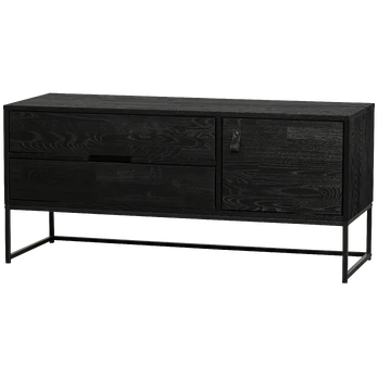 TV spintelė Silas, 55 x 120 x 44 cm, uosis, juoda
