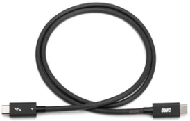Laidas OWC Thunderbolt Cable, USB Type C, 0.7 m, juoda, 100 W kaina