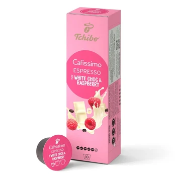 Kavos kapsulės Tchibo Cafissimo Espresso White Choc & Raspberry 10 kap.