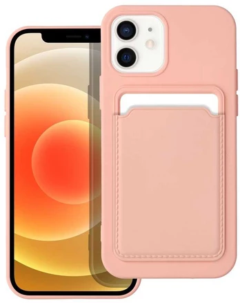Dėklas Oem CARD Case for IPHONE 12 pink