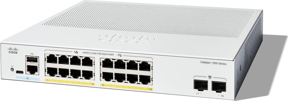 Šakotuvas Switch Cisco C1300-16P-2G-RF