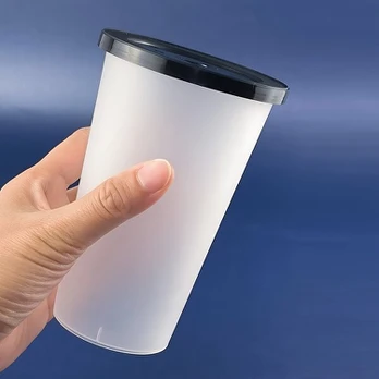 Puodeliai, 25 vnt, 360 ml puodelis + baltas dangtelis