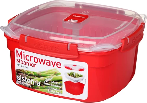 Sistema mikrobangų garintuvas, 2,4 l, raudonas, 1102ZS