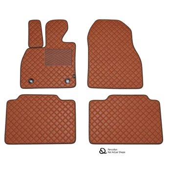 Eko odos kilimėliai QuiltyMats AUDI A4 2004-2007m. (B7) (Ruda / rudos siūlės)