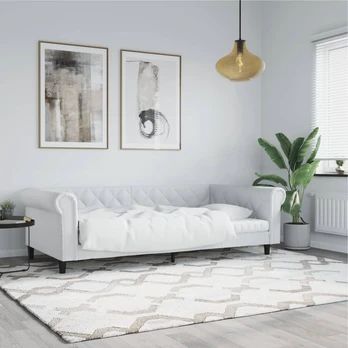Sofa, baltos spalvos, 80x200cm, dirbtinė oda