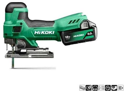 HIKOKI Siaurapjūklis 18V CJ18DBWPZ 2x5,0Ah HITSYSTEM