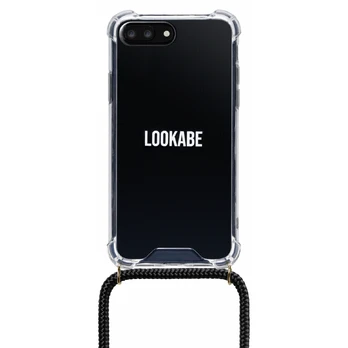 Lookabe Necklace iPhone 7/8+ gold black loo002