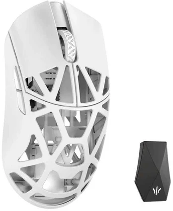WL Mouse WLMOUSE Beast X Max Solid Sides Pelė žaidimams, Omron Optinė Switches - baltas