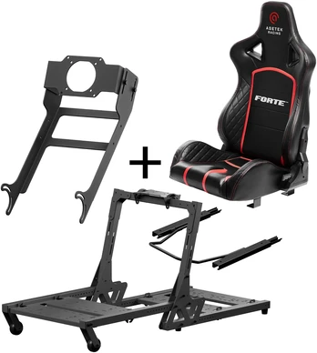 Asetek SimSports Initium kokpitas + Forte sėdynė