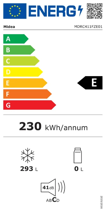 Šaldiklis Midea MDRC411FZE01
