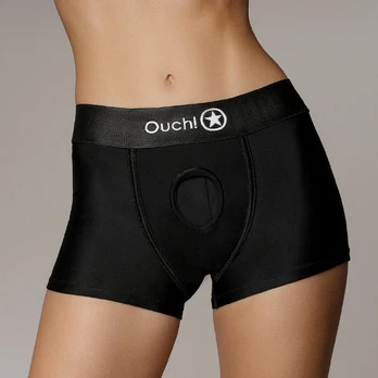 Sinner Gear Vibrating Strap-On Boxer XS/S Black - 10-Speed Rechargeable System