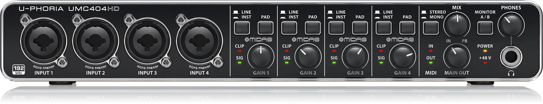 Behringer UMC404HD garso plokštė, skirta USB