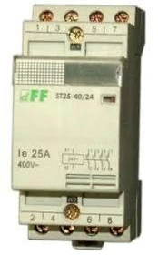 F&F modulinis kontaktorius 25A 2NO 24V AC (ST25-20/24)