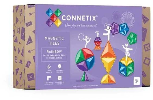 Connetix įvairių formų rinkinys 36 dalių
