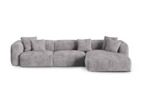 Modular Right Corner Sofa, "Martina", 3 Seats, 370x176x75, Light Grey