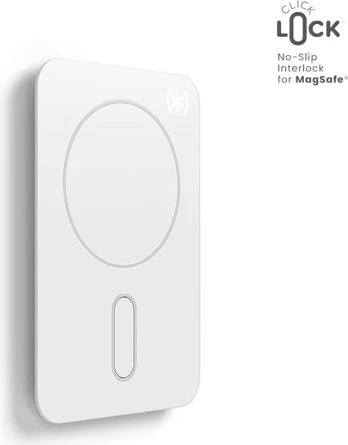 „Speck Everywhere“ laikiklis + „ClickLock“ – magnetinis „MagSafe“ laikiklis (baltas)