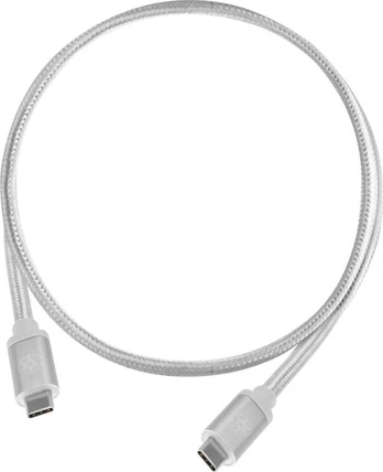 USB SilverStone USB-C – USB-C laidas, 1 m baltas (52037)