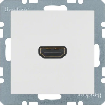 Berker B.kwadrat Hdmi lizdas, baltas