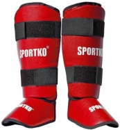 Blauzdų ir pėdų apsauga SportKO 331, raudona, M kaina
