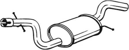 Vidurinis duslintuvas BOSAL 233-719
