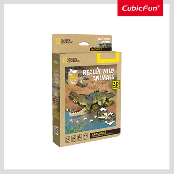 CUBIC FUN CUBICFUN NG 3D dėlionė „Krokodilas“