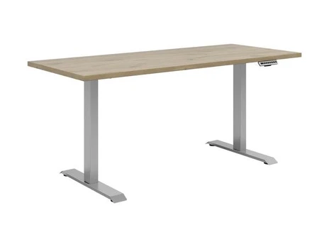 Rašomasis stalas Connect, 155x73 cm, rudas/pilkas
