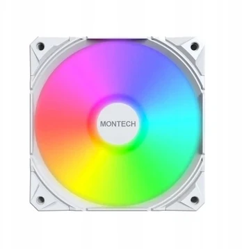 Ventiliatorius Montech E28 ARGB PWM baltas 120 mm ventiliatorius