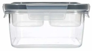 Dėžutė maistui Masterclass ECO Snap, 0.8 l, skaidri sp./pilka sp.