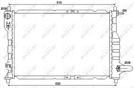 Variklio radiatorius NRF NRF 53068A