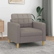 Krėslas, taupe spalvos, 60cm, audinys kaina