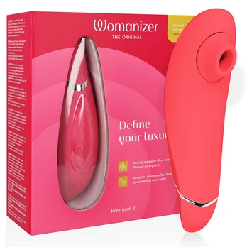 WOMANIZER - PREMIUM 2 CLITORAL STIMULIATORIUS RASPBERRY