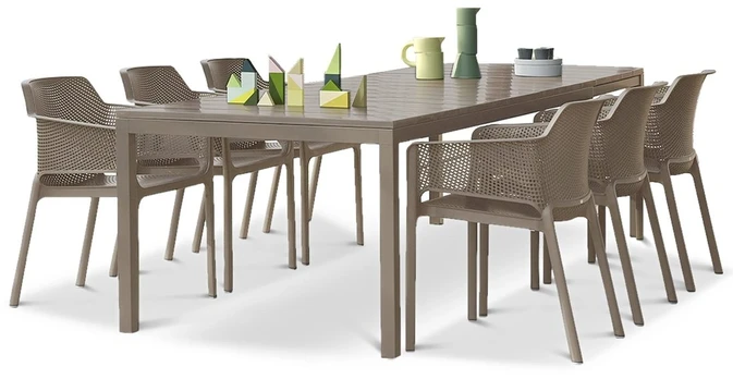 Lauko baldų komplektas NET/RIO - 6/140, Tortora