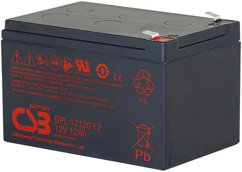 Csb Battery Akumuliatorius 12V 12Ah F2 Pb AGM VRLA CSB