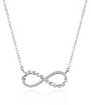 Agato Designer Sidabrinis Necklace Infinity AGS1547/47