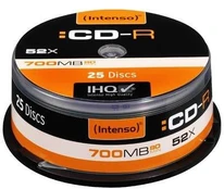 CD-R INTENSO 1001124 52x 700 MB (25 uds)