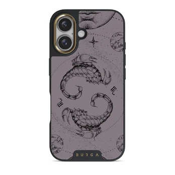 Scorpio - iPhone 16 Plus Case, Elite Dark (MagSafe) / Gold / Purple