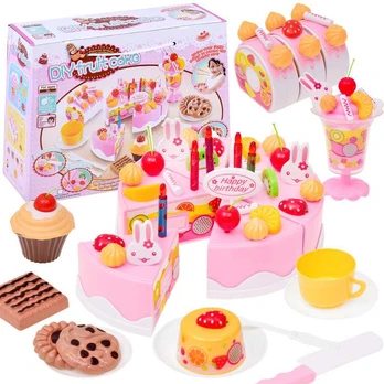 Ikonka Make a BIRTHDAY CAKE for children chopping ZA2368