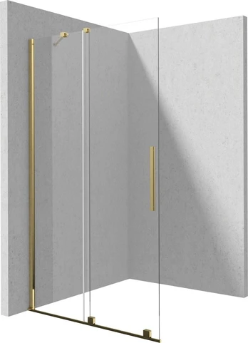 Walk-in shower wall 90 cm - sliding