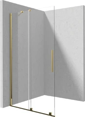 Walk-in shower wall 90 cm - sliding kaina