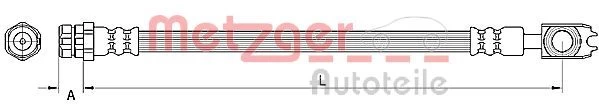Stabdžių žarnelė METZGER 4110891
