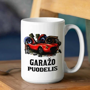 XL puodelis "Garažo puodelis" (450ml)