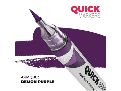 AK Interactive QUICK Marker Demon Purple žymeklis miniatiūroms