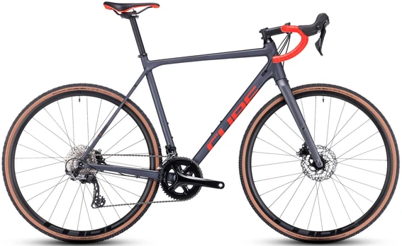 Dviratis Cube Cross Race Pro pilkas'n'red 2023-53 cm (Dydis: 53 cm)