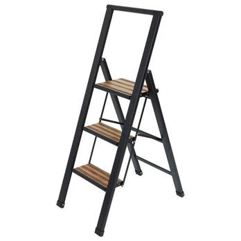 Folding ladder juodas, 3 degrees, WENKO