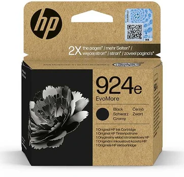 HP oryginalny ink EvoMore 4K0V0NE#CE1, HP 924e, juodas, 1000s
