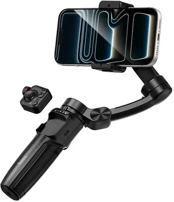 Gimbal with 3-axis stabilization and remote control Hoco K91 juodas