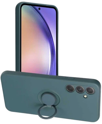 Dėklas Oem SILICONE RING Case for SAMSUNG Galaxy A54 5G žalias